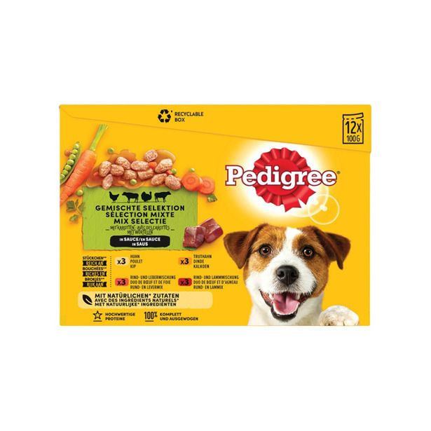 Pedigree - Maaltijdzakjes Adult Mix Selection Multipack (96 x 100g)