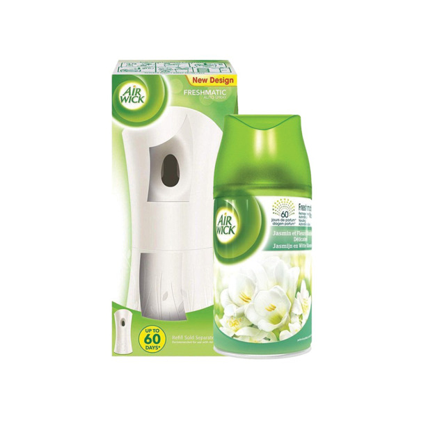 Airwick Freshmatic Dispenser met navulling Jasmijn & Witte Bloemen 