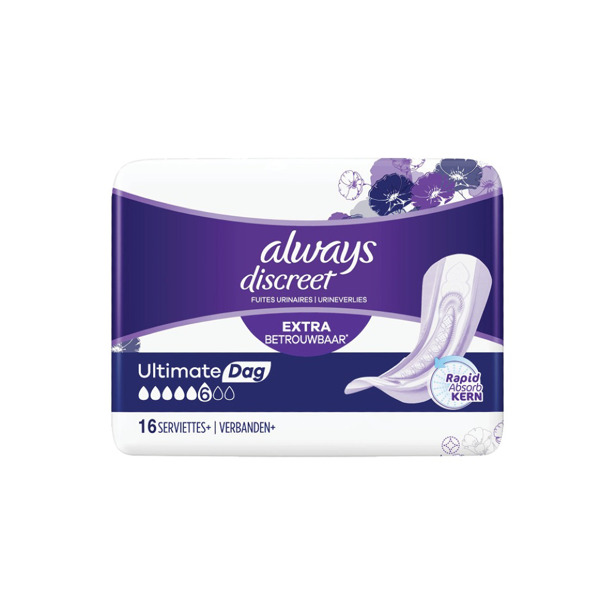 Always Discreet Maandverband Ultimate Day (2 x 16 stuks)