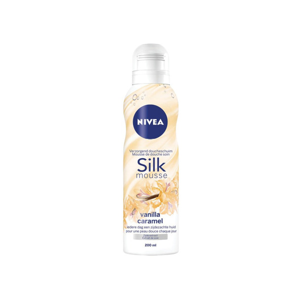 Nivea Silk Doucheschuim Vanille Caramel 200ml