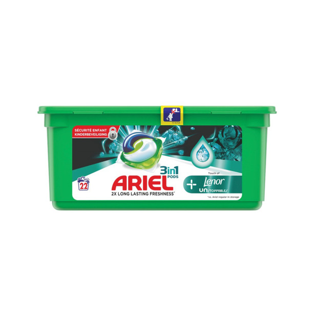 Ariel 3 in 1 Pods Touch of Lenor Unstoppables