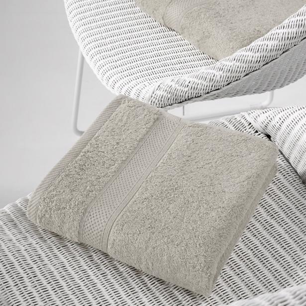 De Witte Lietaer - Handdoek Stephanie Dove 50x100cm (Set van 2 stuks)