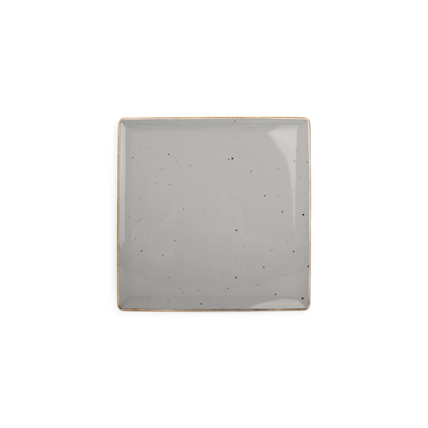 BonBistro - Plat bord 25,5x25,5cm grijs Collect (Set van 6)