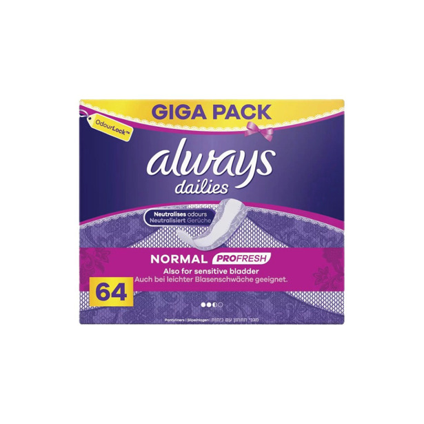 Always - Dailies Profresh Normal Inlegkruisjes (4 x 64 stuks)
