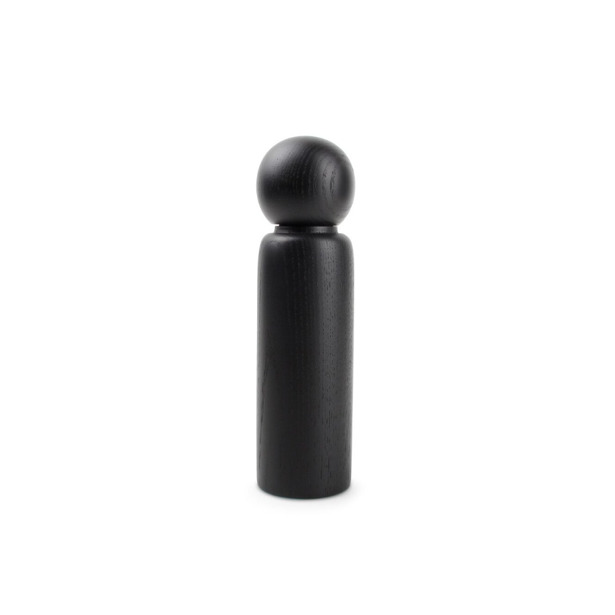 Salt & Pepper Peper/zoutmolen 5,5xH20cm hout zwart Grind