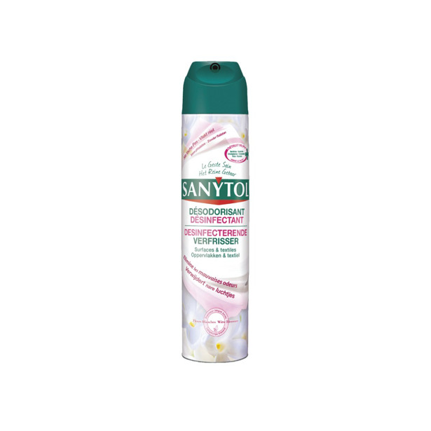 Sanytol Verfrisser voor Oppervlakken en Textiel Witte Bloemen