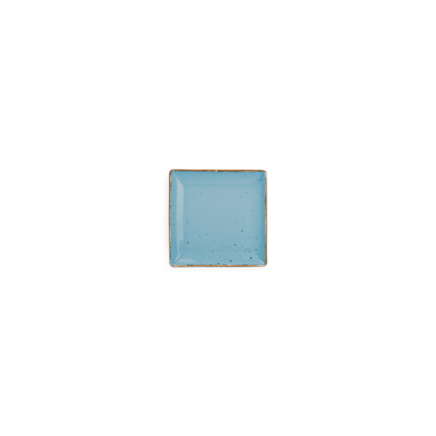 BonBistro - Plat bord 11x11cm blauw Collect (Set van 6)