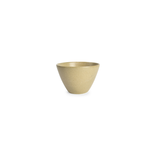 BonBistro Kom 12xH7.5cm conisch beige Cirro (Set van 6)