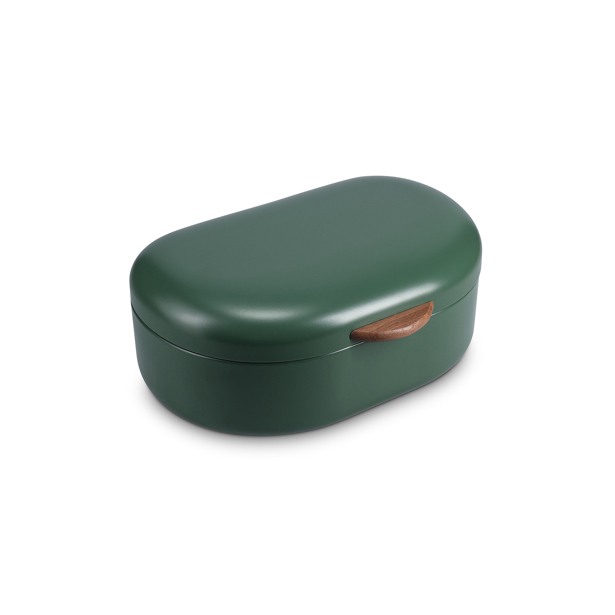 Salt & Pepper - Broodtrommel 33,5x21xH14,5cm groen Crust