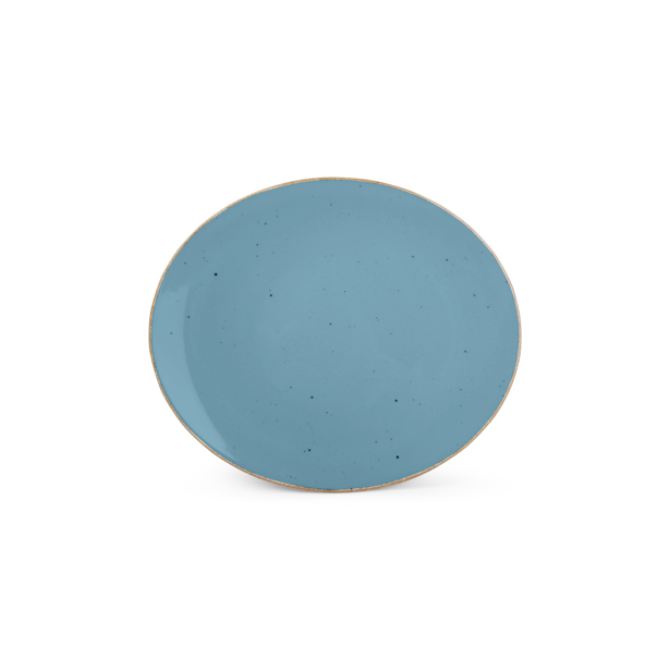 Bonbistro - Plat bord 30.5x26cm blauw Collect (Set van 6)