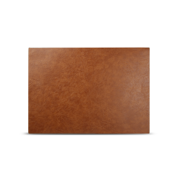 BonBistro Placemat 43x30cm lederlook bruin Layer (Set van 4)