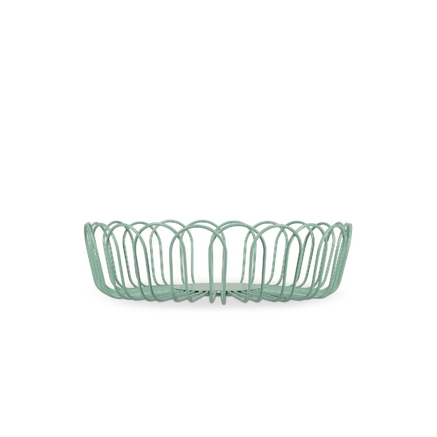 ONA - Draadmand 26,5xH7,5cm groen Flores