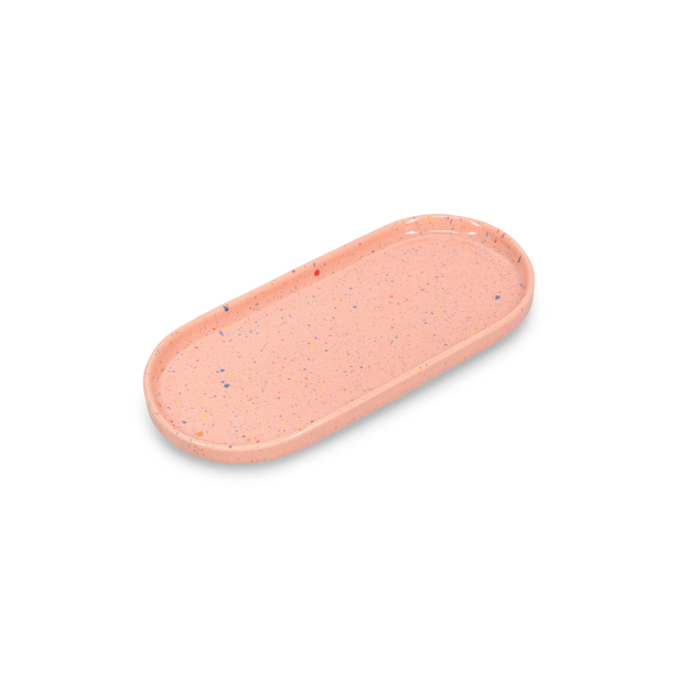 ONA - Serveerschaal 28,5x10cm roze Fika (Set van 4)