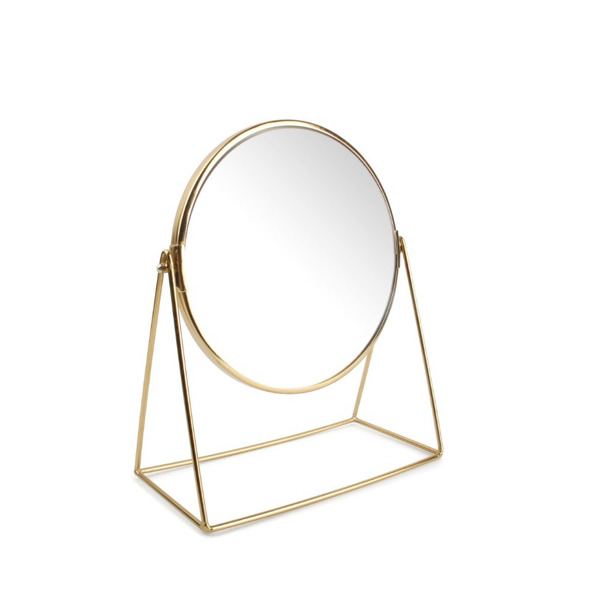 Salt & Pepper Tafelspiegel 25x12xH30cm 2-zijdig goud Beauté