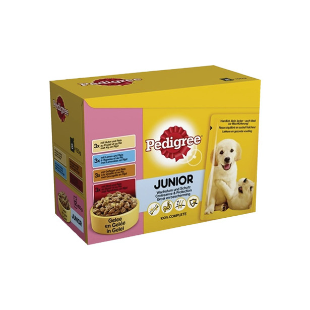 Pedigree - Maaltijdzakjes Junior Selection Multipack (96 x 100g)