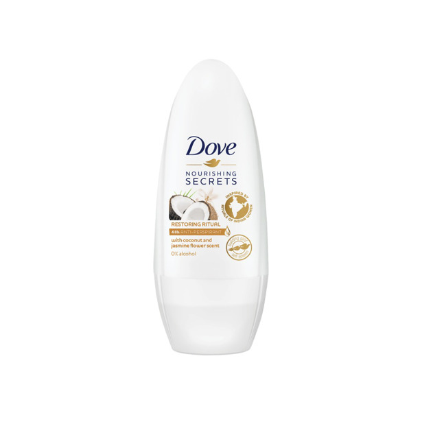 Dove - Roll On Deodorant Kokos & Jasmijnbloem (6 x 50ml)