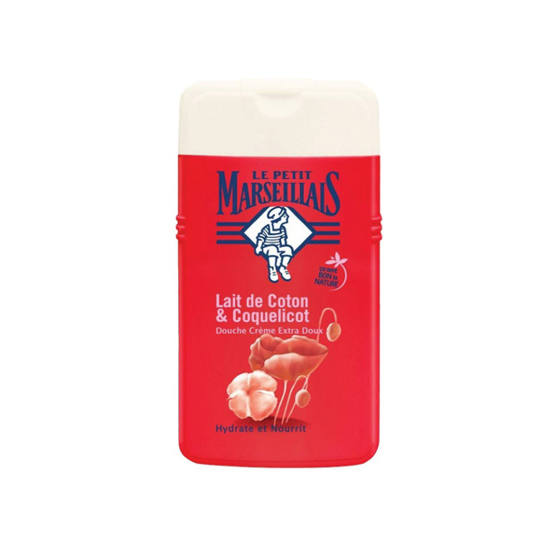 Le Petit Marseillais Douche Katoenmelk en Klaproos 250ml