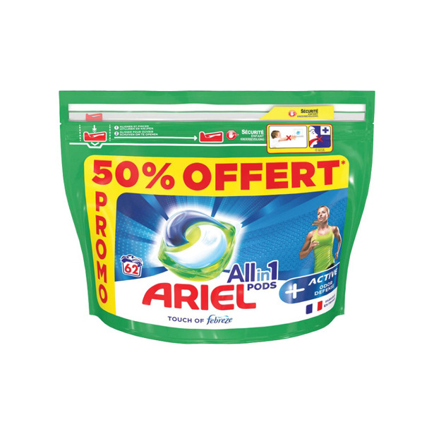 Ariel All in 1 Pods Active+ Odor Defense