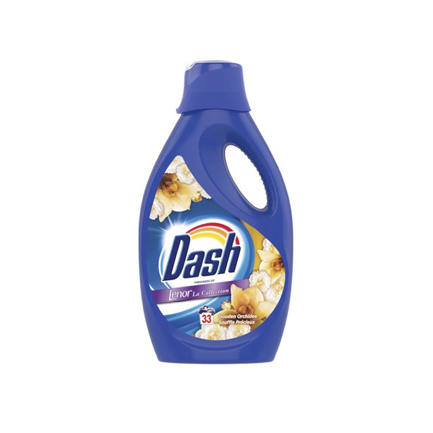 Dash - Freshness Of Lenor Gouden Orchidee Vloeibaar Wasmiddel (4 x 1,65L)