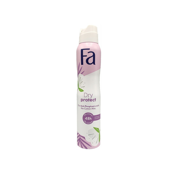 Fa - Deodorant Dry Protect - Cotton Mist (6 x 200ml)
