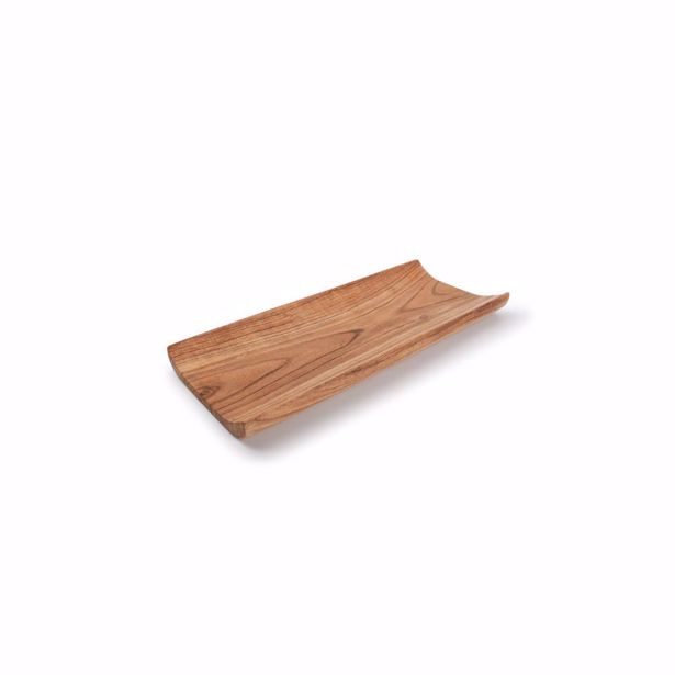 Wood & Food Serveerplank 35x14cm gebogen rand acacia Palla
