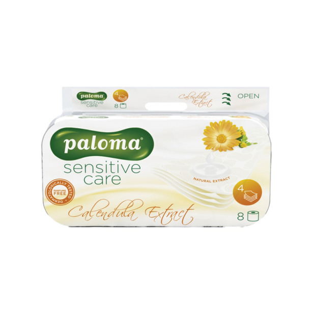 Paloma Toiletpapier Sensitive Care Calendula Extract 4 lagen