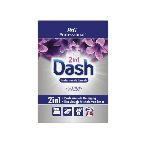 Dash Waspoeder professionele formule 2in1 lavendel en kamille 7.15kg