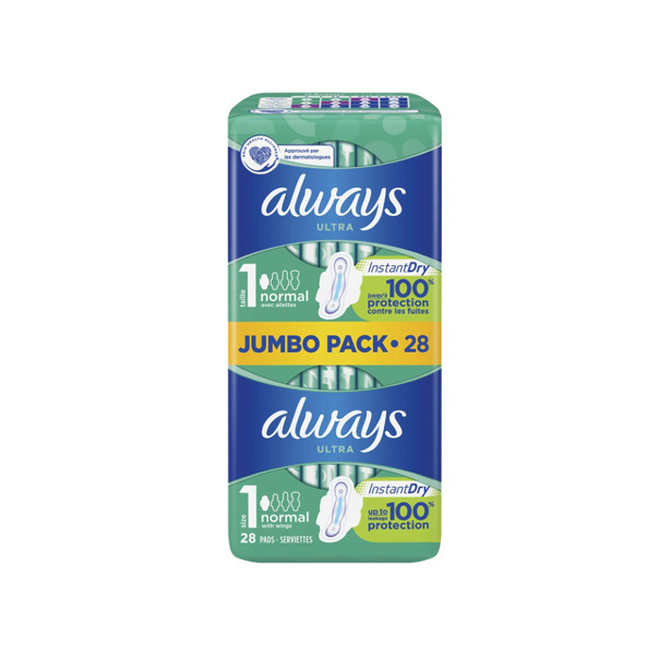 Always - Ultra Normal Maat 1 Maandverband met vleugels