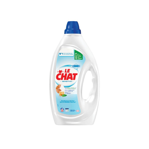 Le Chat - Sensitive met Aloe Vera en Marseillezeep (4 x 1,485L)