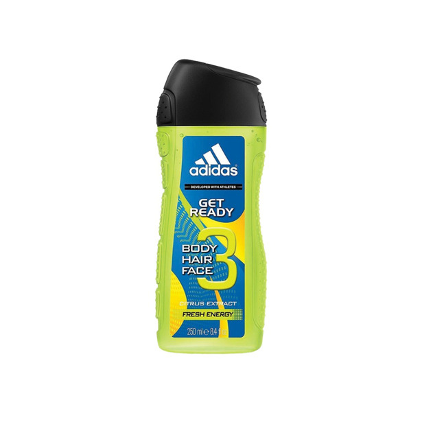 Adidas - Men Douchegel Get Ready Citrus 3in1 (6 x 250ml)