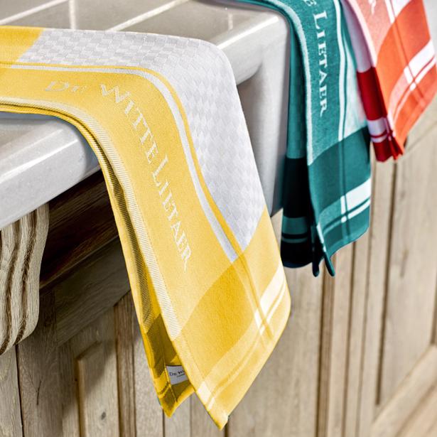 De Witte Lietaer Set van 3 Keuken Handdoeken 50x70cm (white-mango/sunshine/ponderosa)