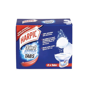 Harpic  3 In 1 Active Tabs (6 x 8 Tabs) 5410036301531
