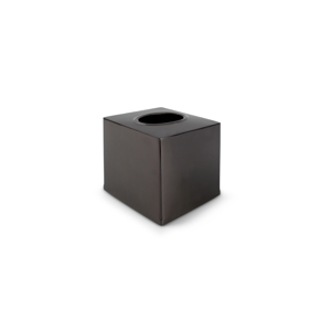 S|P Collection Tissue doos 12,5x12,5xH12,5cm geborsteld zwart Vanity 5410595729180