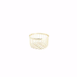 Salt & Pepper Draadmand 15xH8cm goud Mazy 5410595713820