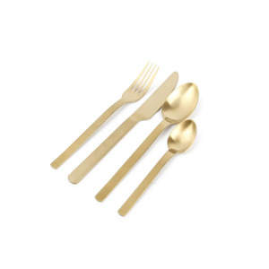 Salt & Pepper Bestekset 24-delig mat champagne Supreme 5410595717330