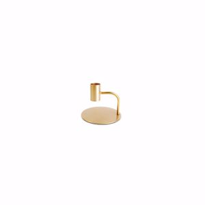 S|P Collection Kandelaar 10xH8cm metaal goud Pillar 5410595708581