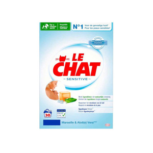 Le Chat Waspoeder Sensitive - Marseille & Aloe Vera 2,28 kg 5410091769628