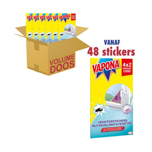 Vapona Vensterstickers Tegen Vliegen Hoekjes 5420067101437