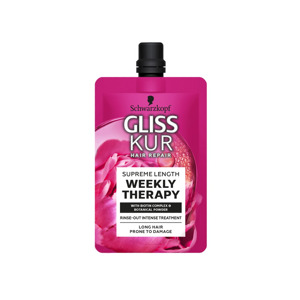 Gliss Kur Weekly Therapy Treatment Supreme Length (6 x 50ml) 5410091749989