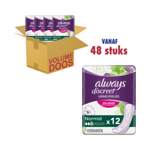 Always Discreet 3 Normal Verbanden (4 x 12 stuks) 4015400874799
