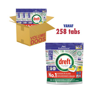 Dreft Platinum All-in-One Citroen Vaatwastabletten (3 x 86 tabs) 8006540581384