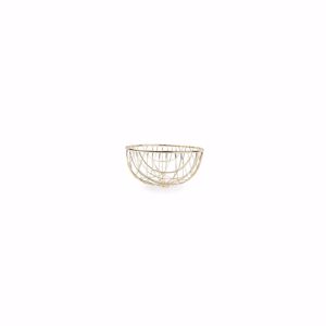 Salt & Pepper Draadmand 15xH6,5cm goud Mazy 5410595697335