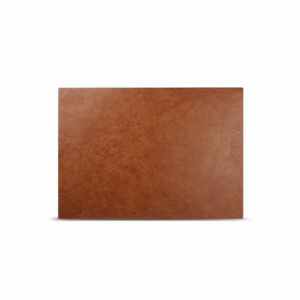 BonBistro Placemat 43x30cm lederlook bruin Layer (Set van 4) 5410595709513