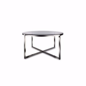 S|P Collection Bijzettafel 80xH45cm zwart/smoked Rama 5410595723799