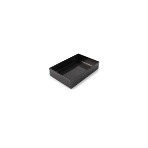 S|P Collection Opbergbak 15x10xH3cm geborsteld zwart Vanity 5410595729166