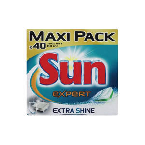 Sun All in 1 Extra Shine Vaatwastabletten (6 x 40 stuks) 8718114383002