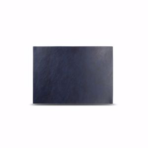 BonBistro Placemat 43x30cm lederlook blauw Layer (Set van 4) 5410595730087