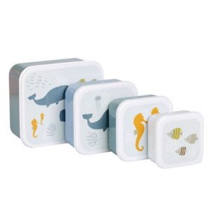 A Little Lovely Company Lunch & Snack Box Set Ocean 8719715001203