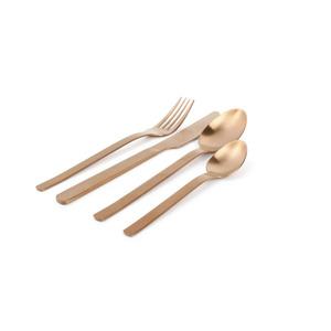 Salt & Pepper Bestekset 24-delig mat rosé goud Supreme 5410595717323