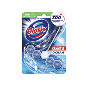 Glorix WC-blokjes Power 5 Ocean White 8710908614644